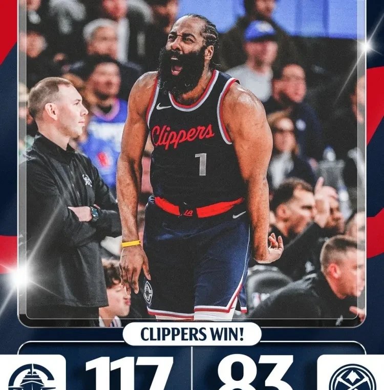 快船轻取热火，哈登制霸全场的简单介绍